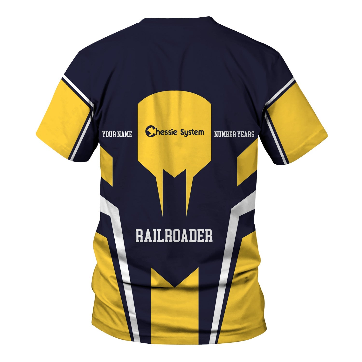 Railspirit Personalized Chessie System Railroad T-Shirt Custom Year Railroader Shirt Gift Idea For Train Lover