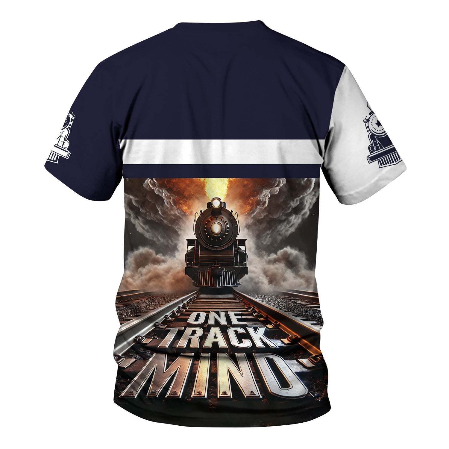 Railspirit Personalized Chessie System Railroad T Shirt One Track Mind Train Printed Shirt