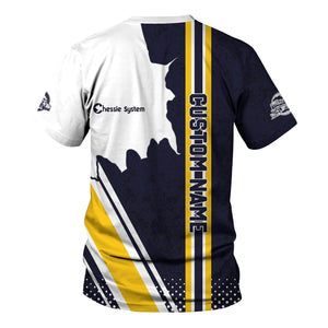 Railspirit Personalized Chessie System Railroad T-Shirt All Over Printed Unisex Shirt