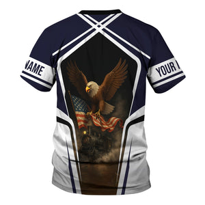 Railspirit Personalized Chessie System Railroad T Shirt American Eagle Vintage Train Shirt