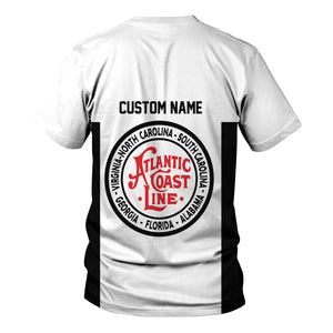 Railspirit Custom Name Atlantic Coast Line Railroad T Shirt Yes I Need All Those Train Printed Shirt