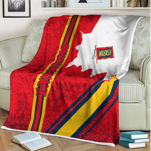 Railspirit Personalized Wabash Railroad Blanket Vintage All Over Printed Blanket