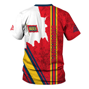 Railspirit Personalized Wabash Railroad T-Shirt All Over Printed Unisex Shirt