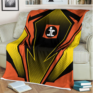 Railspirit Illinois Central Railroad Blanket Lightning Graphic Style Blanket Gift Idea For Train Lover