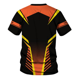 Railspirit Personalized Illinois Central Railroad T Shirt Unisex Train Shirt All Over Print