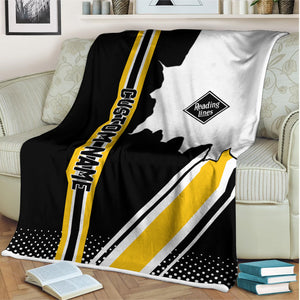 Railspirit Personalized Reading Railroad Blanket Vintage All Over Printed Blanket