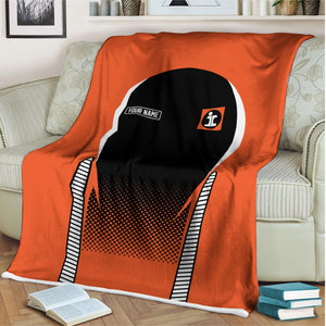 Railspirit Personalized Illinois Central Railroad Blanket Train Blanket Gift Idea For Train Lover