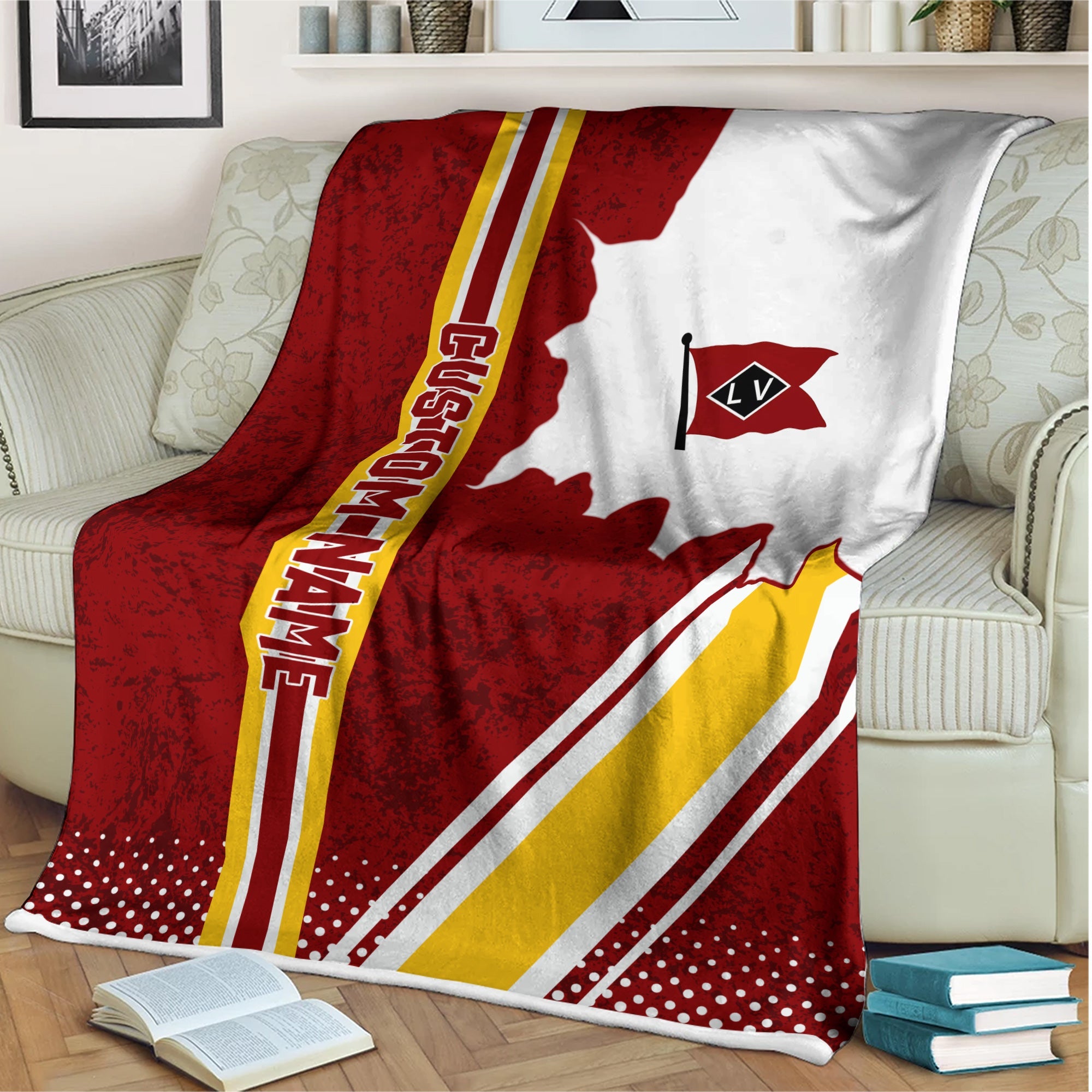 Railspirit Personalized Lehigh Valley Railroad Blanket Vintage All Over Printed Blanket