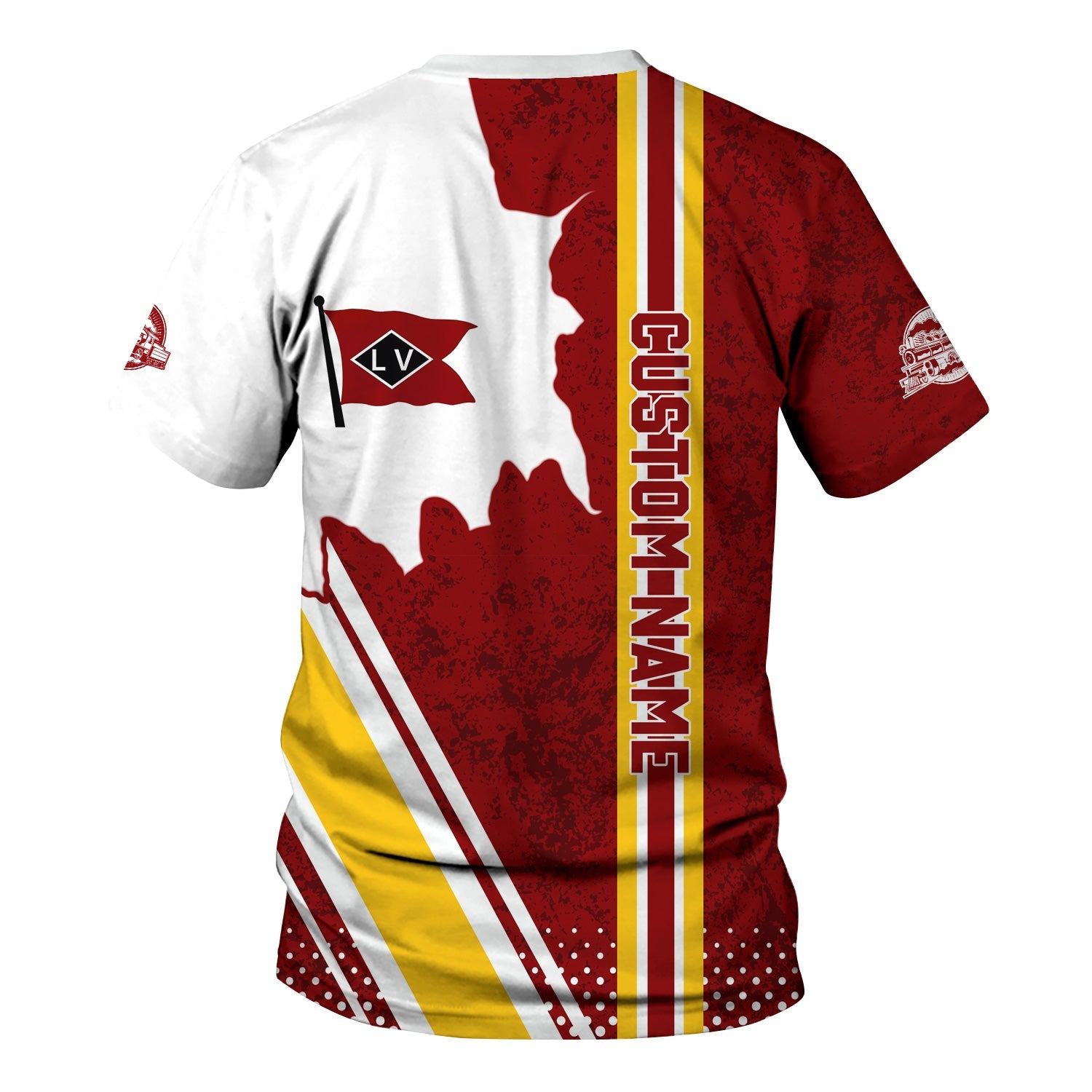 Railspirit Personalized Lehigh Valley Railroad T-Shirt All Over Printed Unisex Shirt