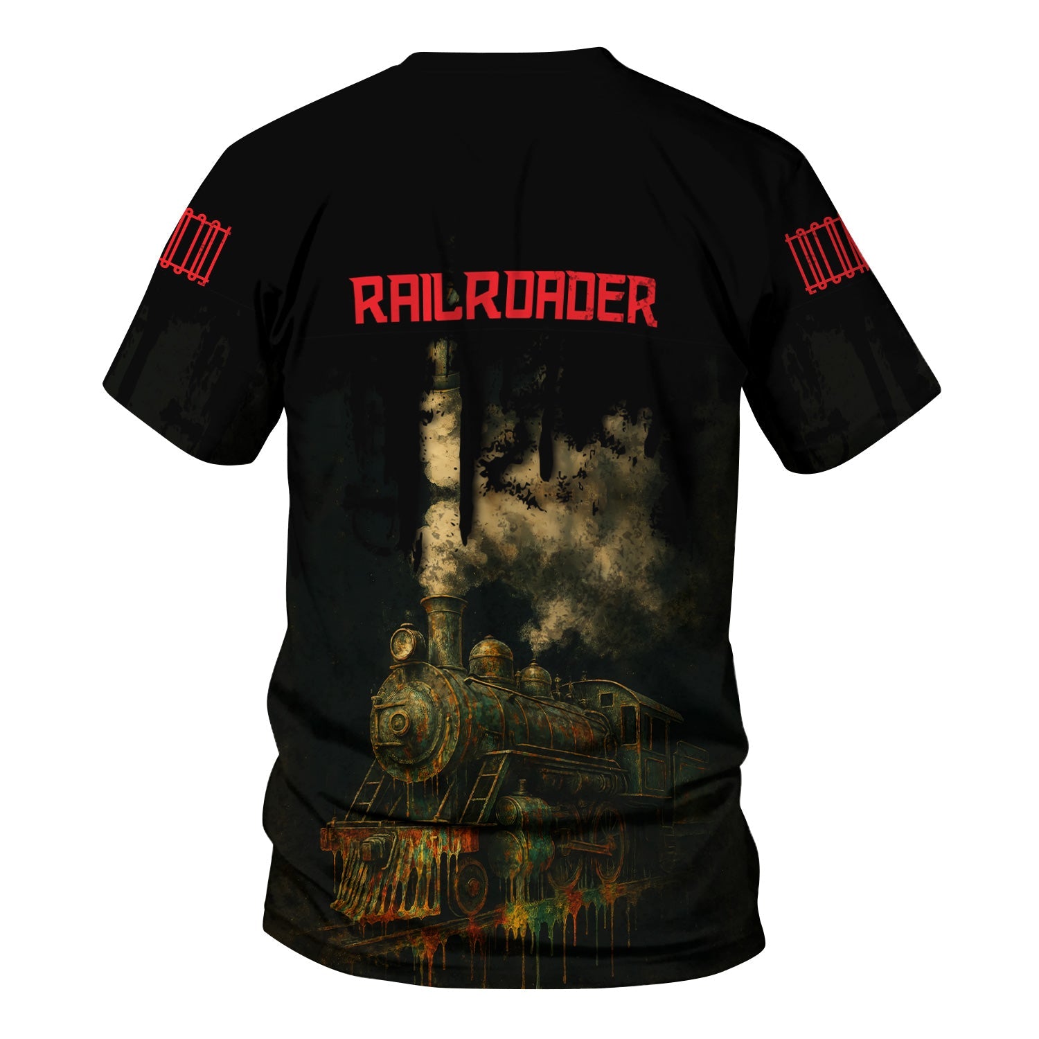 Railspirit Personalized Chicago, Milwaukee, St. Paul and Pacific Railroad T-Shirt Vintage Train Art Style Milwaukee Road Shirt For Locomotive Fans