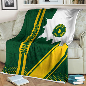 Railspirit Personalized Maine Central Railroad Blanket Vintage All Over Printed Blanket