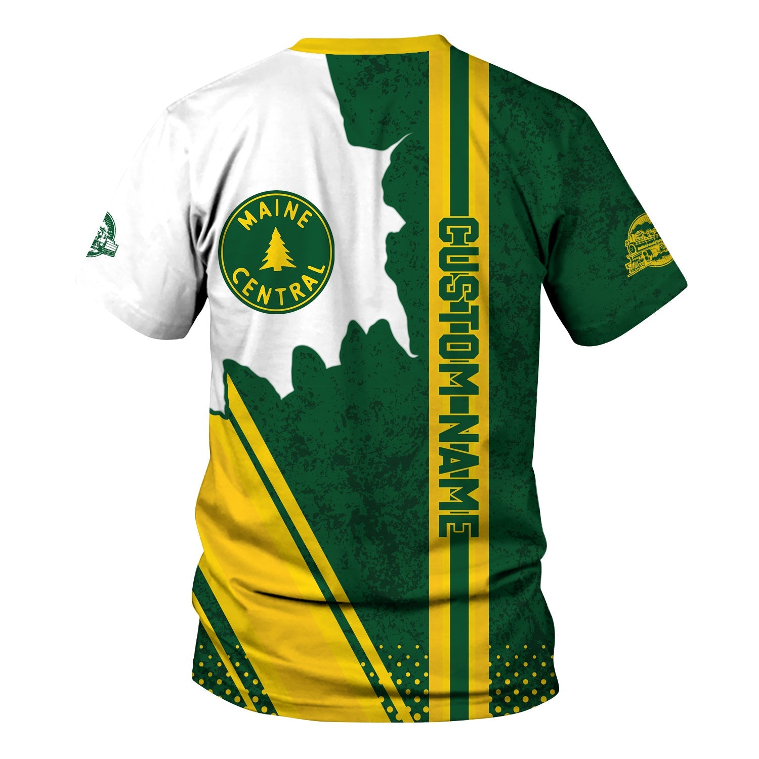 Railspirit Personalized Maine Central Railroad T-Shirt All Over Printed Unisex Shirt