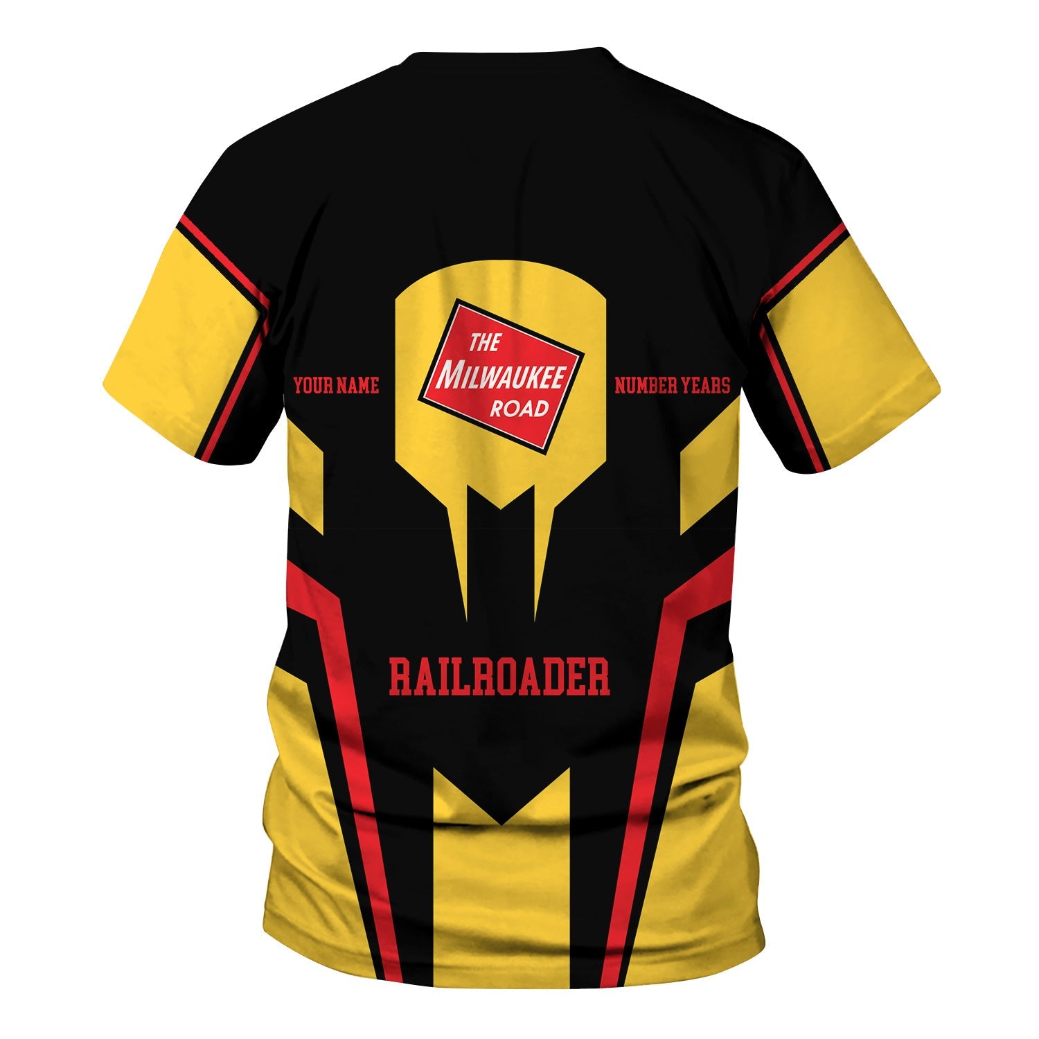 Railspirit Personalized Chicago, Milwaukee, St. Paul and Pacific Railroad T-Shirt Custom Year Railroader Milwaukee Road Shirt Gift For Train Lover