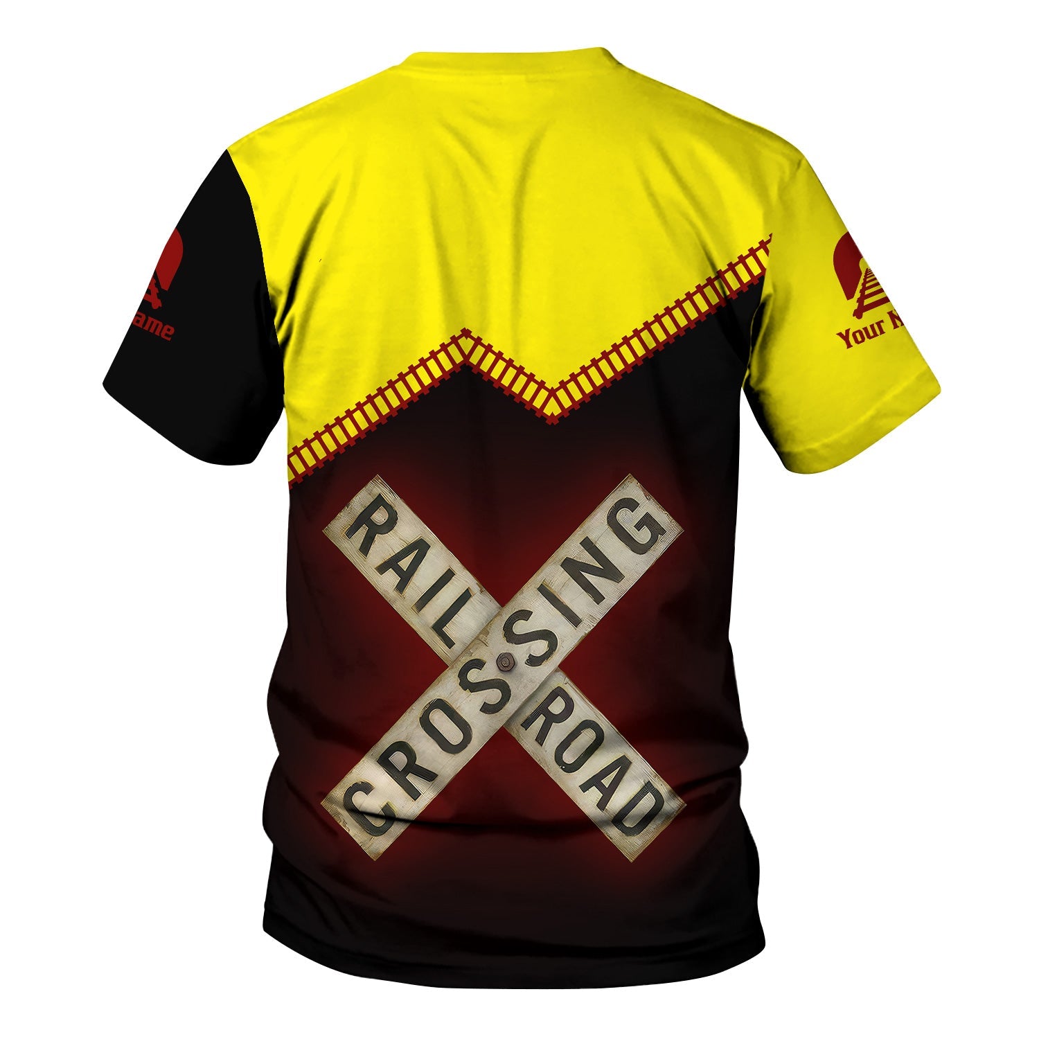 Railspirit Personalized Denver and Rio Grande Western Railroad T Shirt Railroad Crossing Milwaukee Road Printed Train Track Shirt