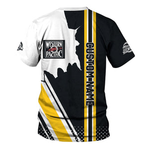 Railspirit Personalized Western Pacific Railroad T-Shirt All Over Printed Unisex Shirt