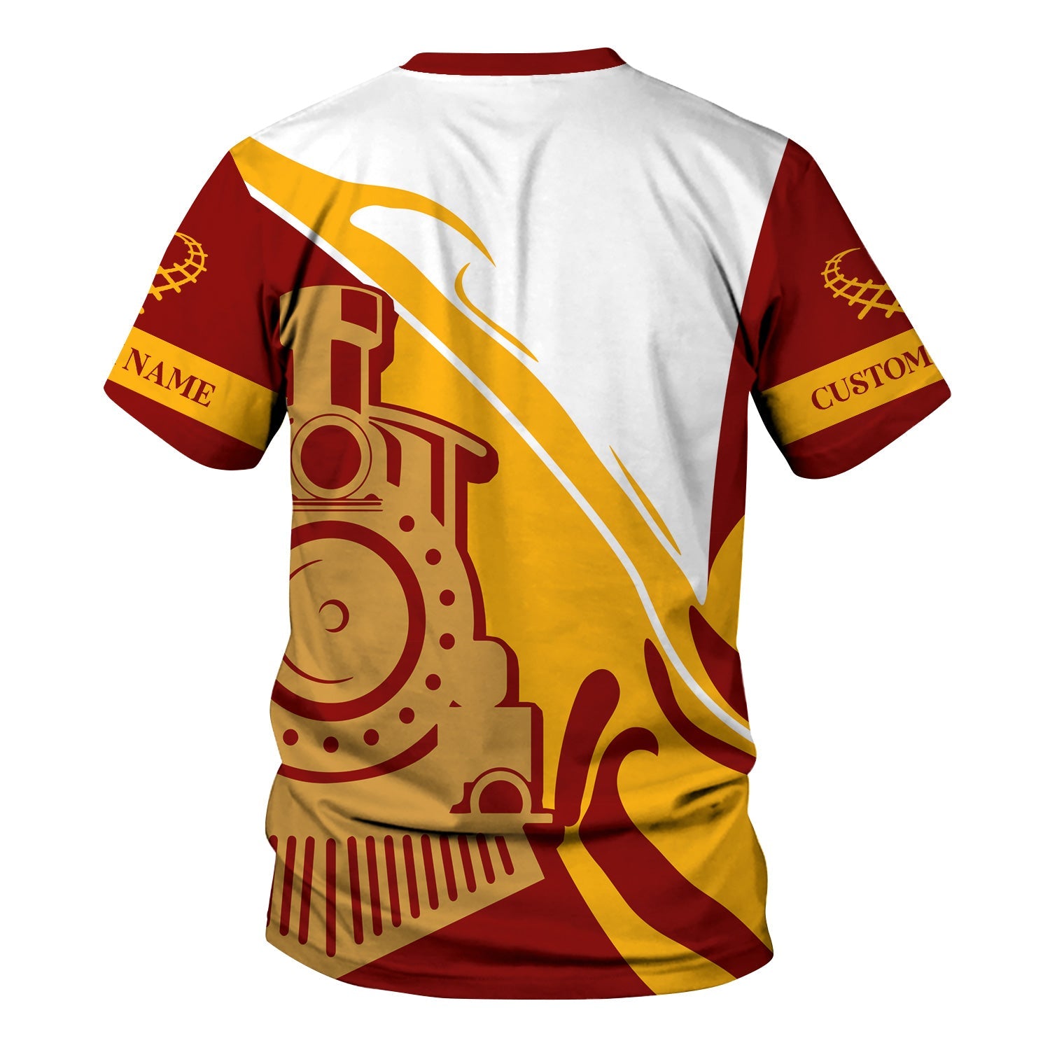 Railspirit Personalized Denver and Rio Grande Western Railroad T-Shirt Flame-Inspired Style Shirt Gift Idea For Train Lovers