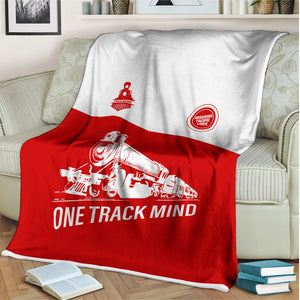Railspirit Personalized Missouri Pacific Railroad Blanket One Track Mind Train Blanket Gift Idea For Train Lover