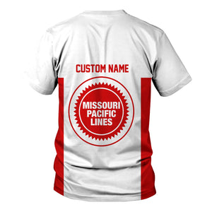 Railspirit Custom Name Missouri Pacific Railroad T Shirt Yes I Need All Those Train Printed Shirt