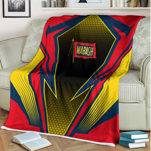 Railspirit Wabash Railroad Blanket Lightning Graphic Style Blanket Gift Idea For Train Lover