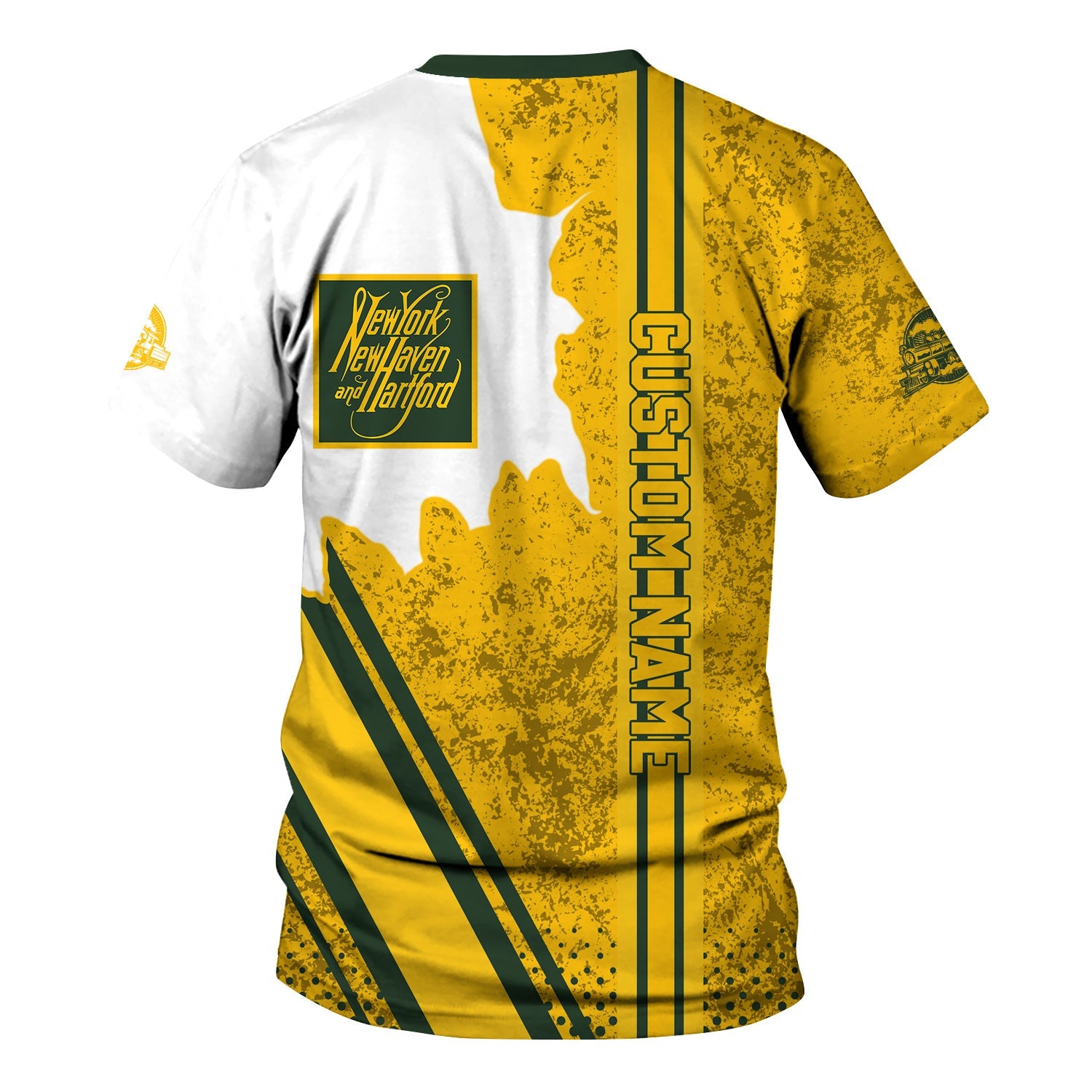 Railspirit Personalized New York, New Haven and Hartford Railroad T-Shirt New Haven Railroad All Over Printed Unisex Shirt