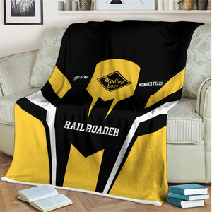Railspirit Personalized Reading Railroad Blanket Custom Year Railroader Gift Idea For Train Lover