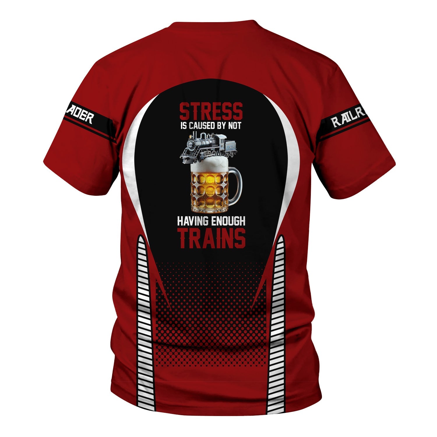 Railspirit Personalized Lehigh Valley Railroad T Shirt Stress Is Caused By Not Having Enough Trains Shirt All Over Print