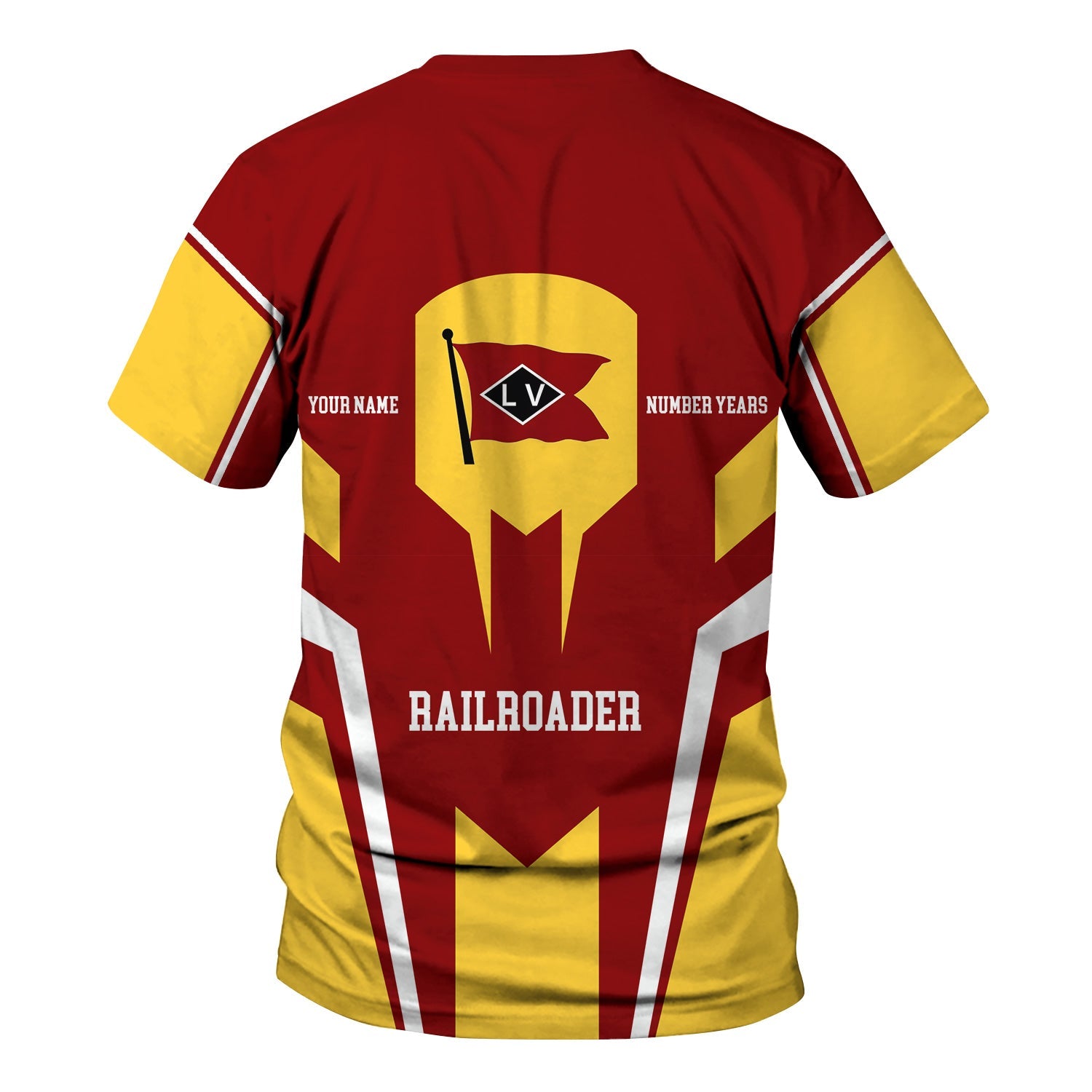 Railspirit Personalized Lehigh Valley Railroad T-Shirt Custom Year Railroader Shirt Gift Idea For Train Lover