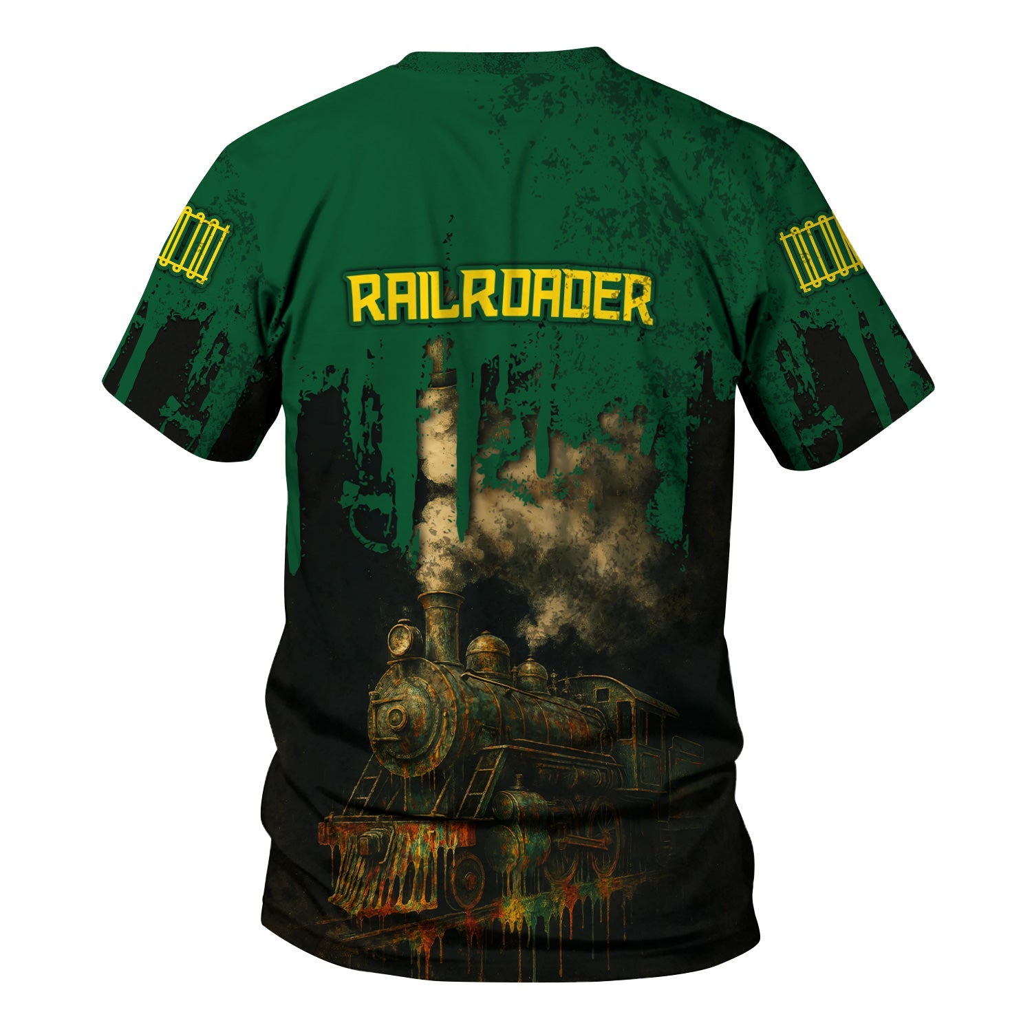 Railspirit Personalized Maine Central Railroad T-Shirt Vintage Train Art Style Shirt For Locomotive Fans