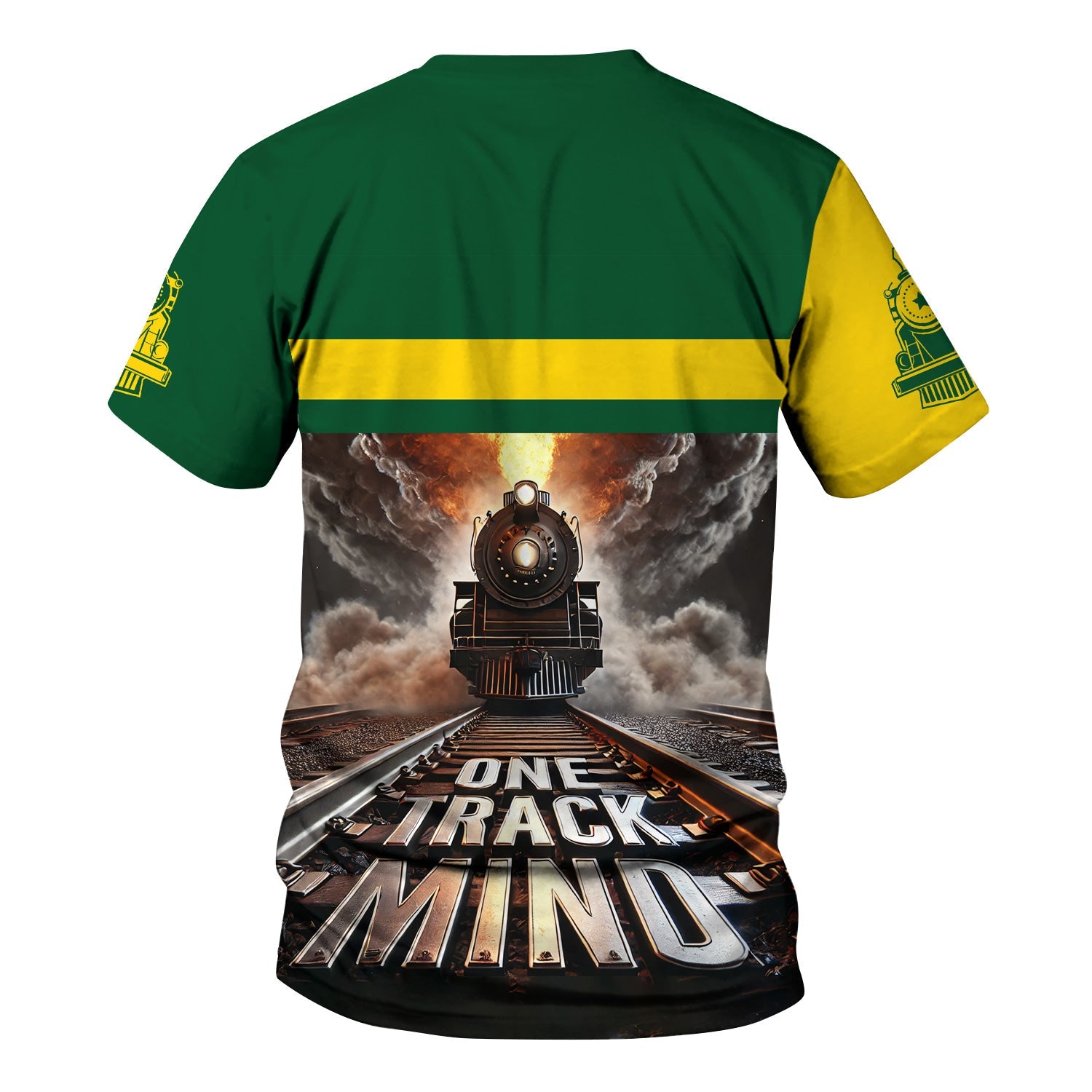 Railspirit Personalized Maine Central Railroad T Shirt One Track Mind Train Printed Shirt