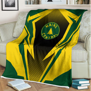 Railspirit Maine Central Railroad Blanket Lightning Graphic Style Blanket Gift Idea For Train Lover