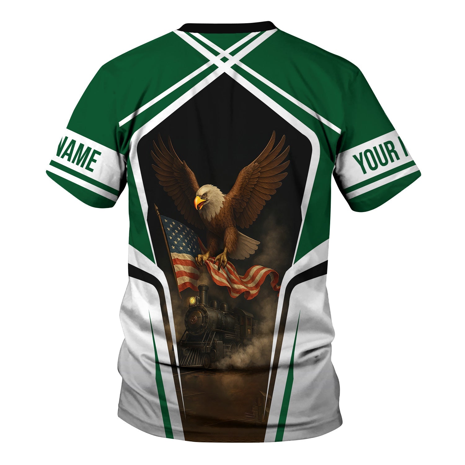 Railspirit Personalized Maine Central Railroad T Shirt American Eagle Vintage Train Shirt