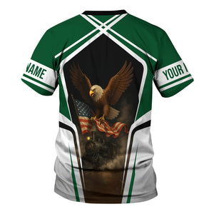 Railspirit Personalized Maine Central Railroad T Shirt American Eagle Vintage Train Shirt