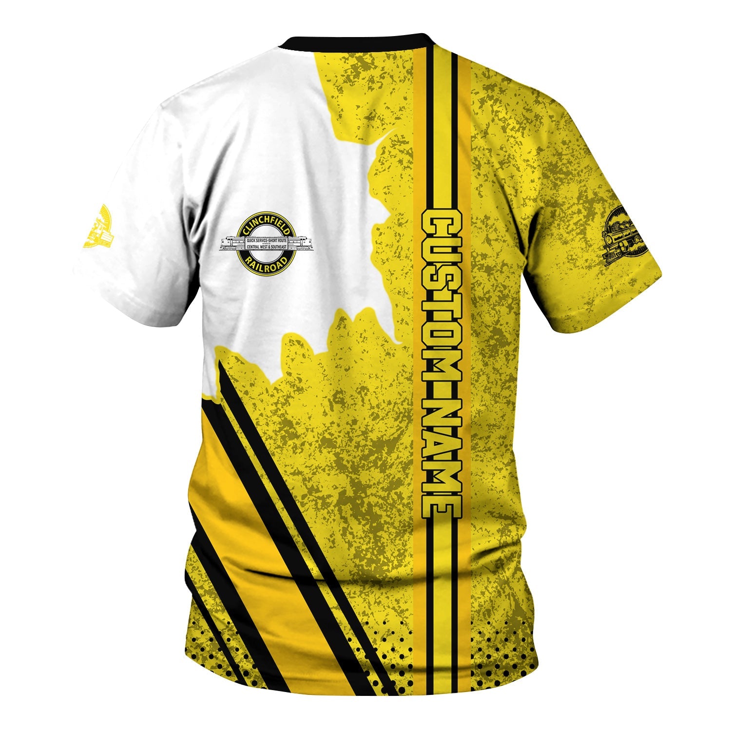 Railspirit Personalized Clinchfield Railroad T-Shirt All Over Printed Unisex Shirt