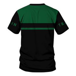 Railspirit Personalized Maine Central Railroad T Shirt Train Ticket American Locomotive Printed Train