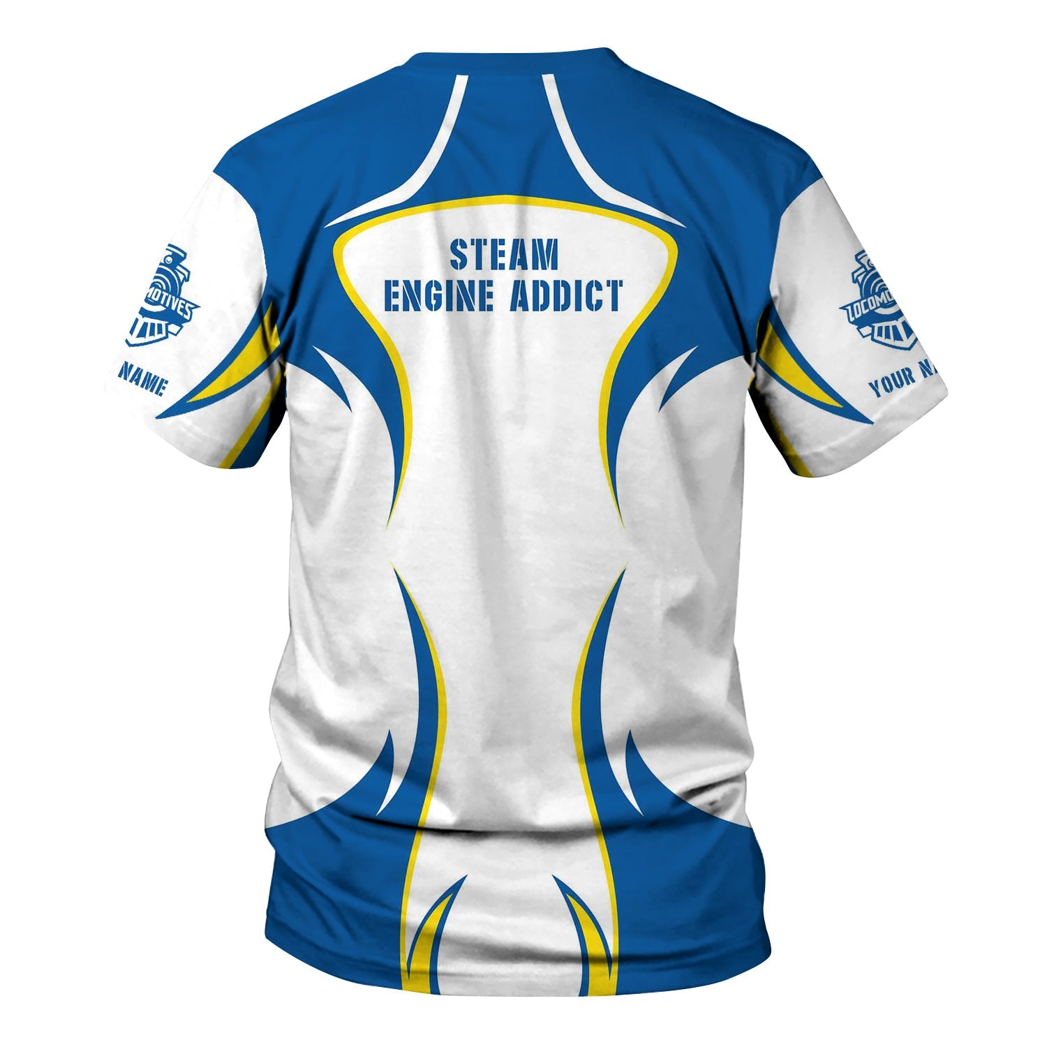 Railspirit Personalized Union Pacific Railroad T-Shirt Distinctive Flame Style Big Boy Shirt For Steam Engine Addict