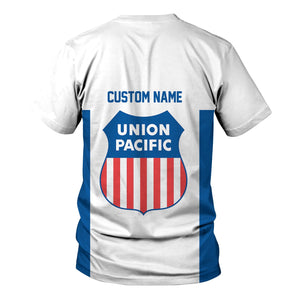 Railspirit Custom Name Union Pacific Railroad T Shirt Yes I Need All Those Train Big Boy Printed Shirt