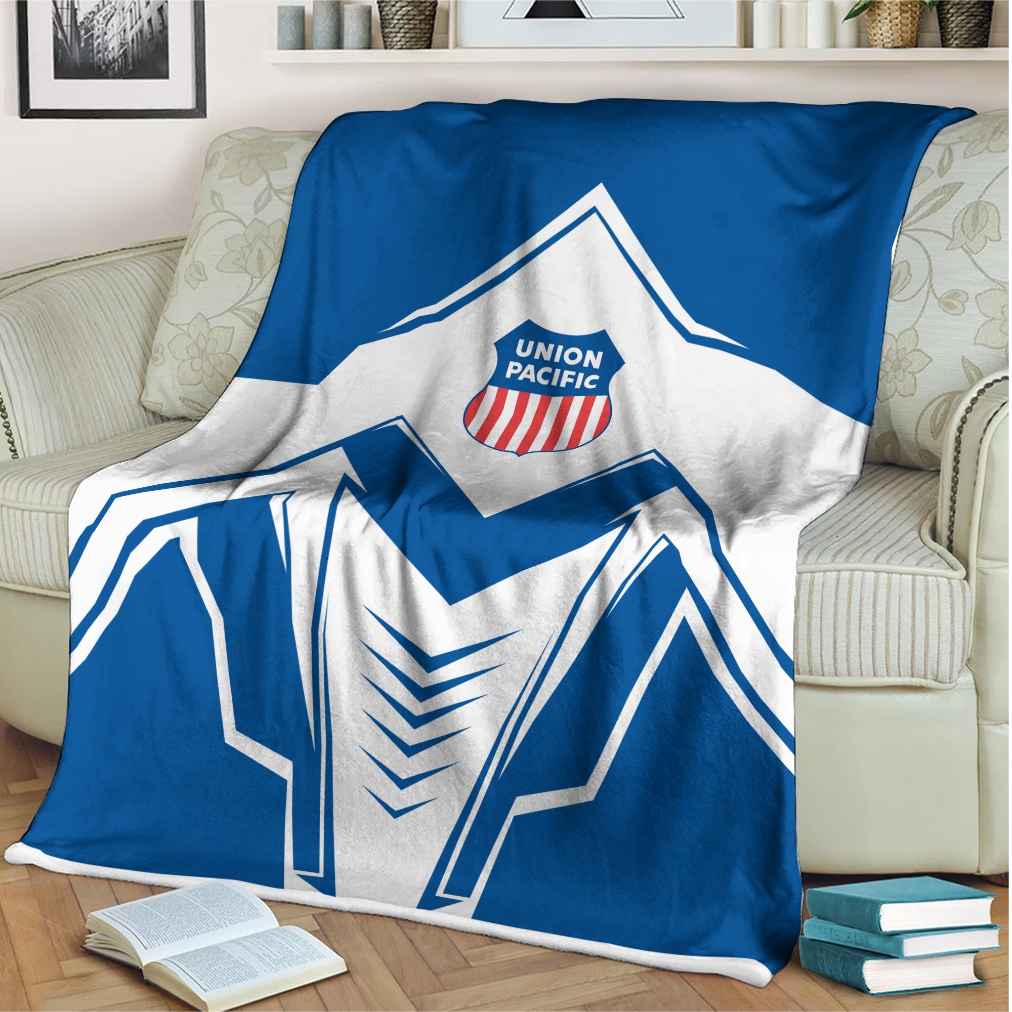 Railspirit Union Pacific Railroad Blanket Railway Trainspotter Style Big Boy Blanket Gift Idea For Foamers