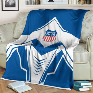 Railspirit Union Pacific Railroad Blanket Railway Trainspotter Style Big Boy Blanket Gift Idea For Foamers