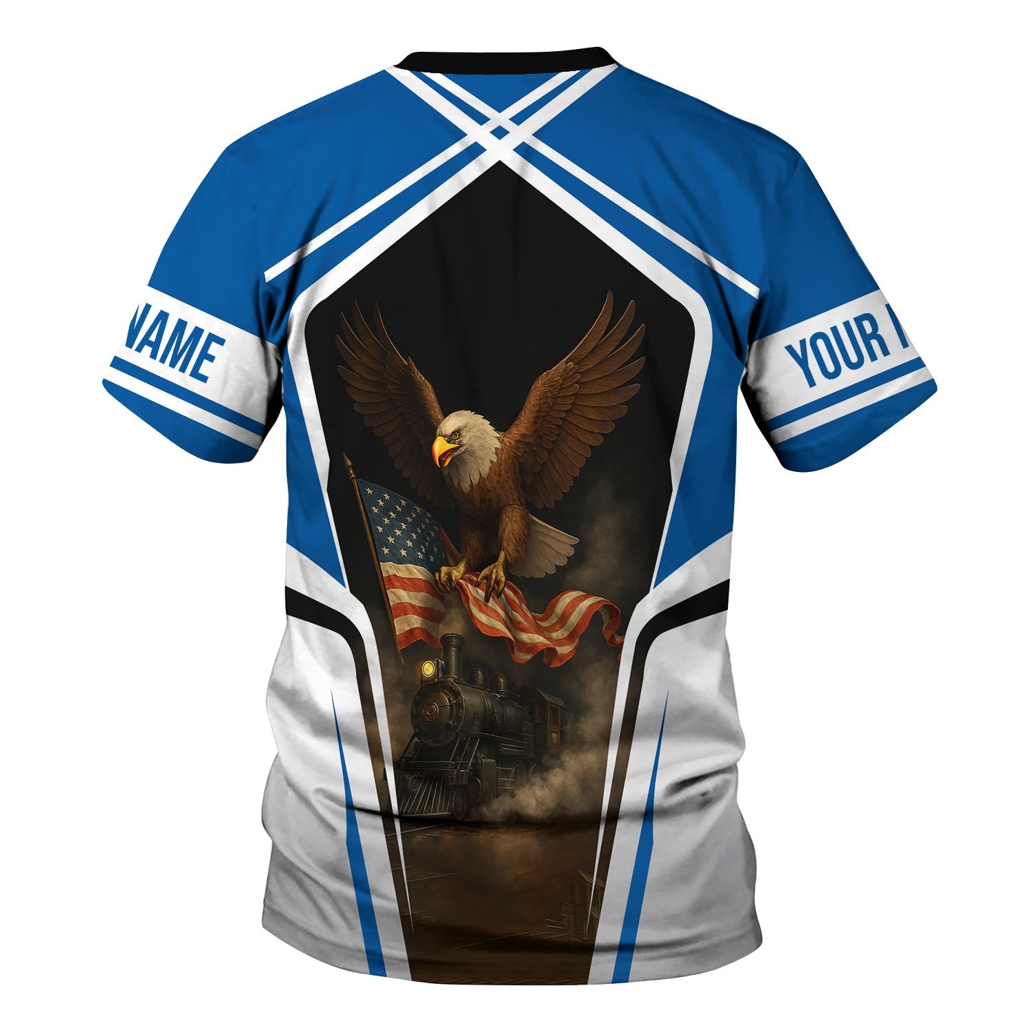 Railspirit Personalized Union Pacific Railroad T Shirt American Eagle Vintage Train Big Boy Shirt