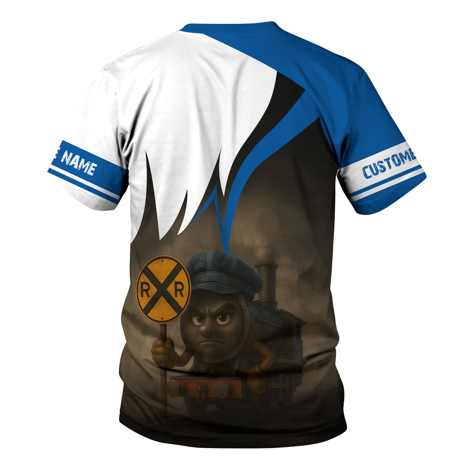 Railspirit Personalized Union Pacific Railroad T-Shirt Angry Train Big Boy T-Shirt Gift Idea For Train Lover