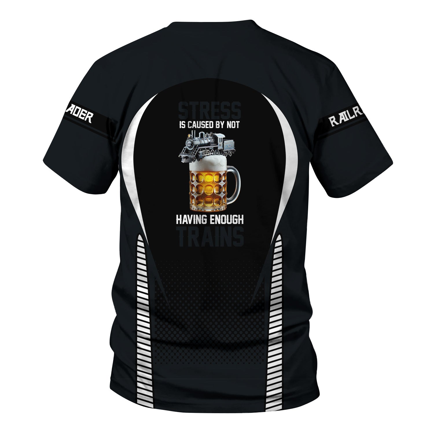 Railspirit Personalized Western Pacific Railroad T Shirt Stress Is Caused By Not Having Enough Trains Shirt All Over Print