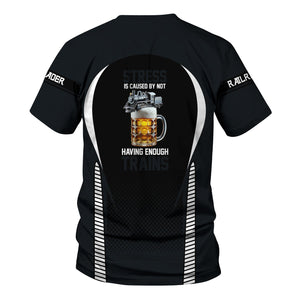 Railspirit Personalized Western Pacific Railroad T Shirt Stress Is Caused By Not Having Enough Trains Shirt All Over Print