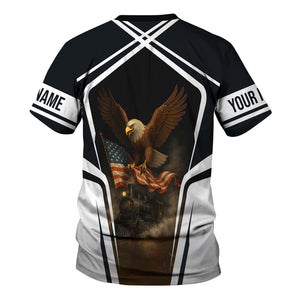 Railspirit Personalized Western Pacific Railroad T Shirt American Eagle Vintage Train Shirt
