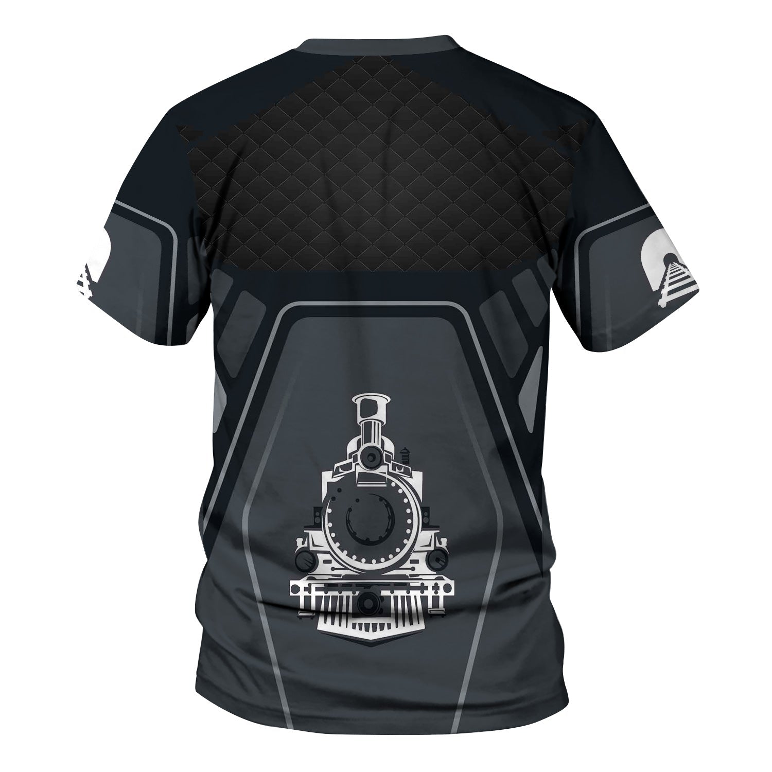 Railspirit Personalized Western Pacific Railroad T-Shirt Steam Locomotive Engine Graphic Train Shirt All Over Print