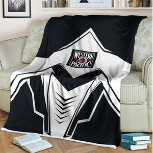 Railspirit Western Pacific Railroad Blanket Railway Trainspotter Style Blanket Gift Idea For Foamers