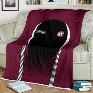 Railspirit Personalized Boston and Maine Railroad Blanket Train Blanket Gift Idea For Train Lover