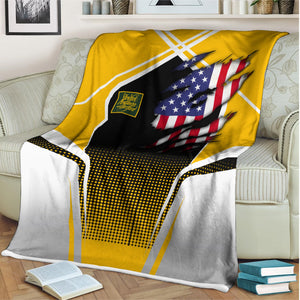 Railspirit Personalized New York, New Haven and Hartford Railroad Blanket American Vintage New Haven Railroad All Over Printed Blanket