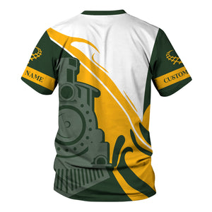 Railspirit Personalized New York, New Haven and Hartford Railroad T-Shirt Flame-Inspired Style New Haven Railroad Shirt Gift Idea For Train Lovers