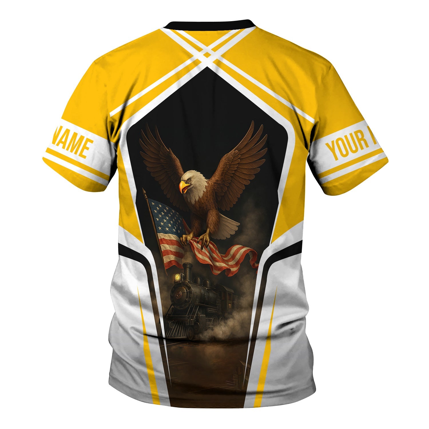 Railspirit Personalized New York, New Haven and Hartford Railroad T Shirt American Eagle Vintage Train New Haven Railroad Shirt