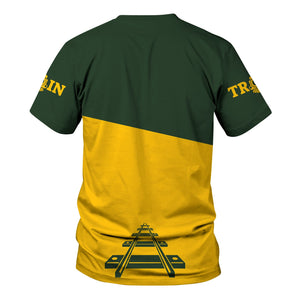 Railspirit Personalized New York, New Haven and Hartford Railroad T Shirt One Track Mind Unisex Train Shirt Gift Idea For Train Lover